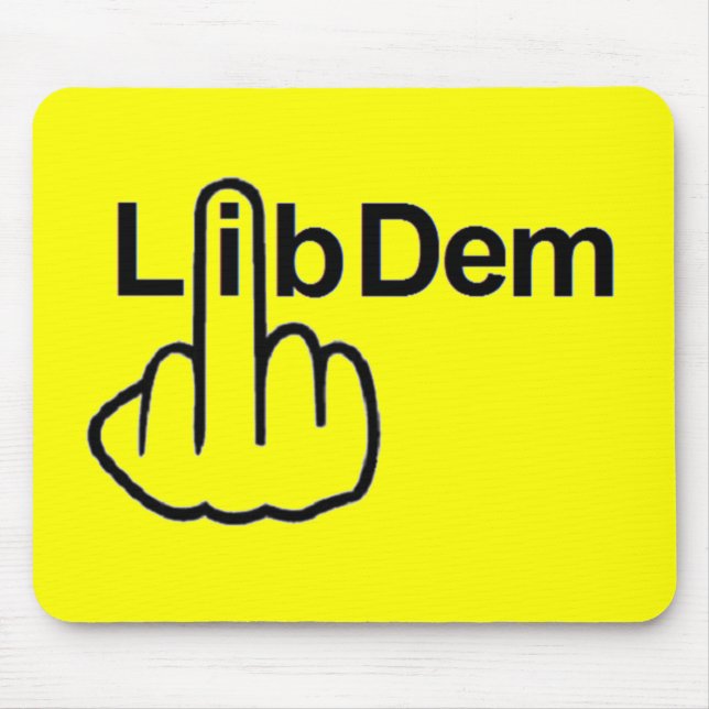Mousepad Lib Dem Flip (Front)