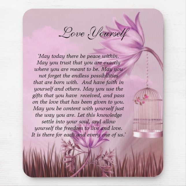 Mousepad Love Yourself (Front)