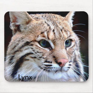 Mousepad, Lynx Up Close Mouse Pad