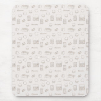 Mousepad Macaron Line Art