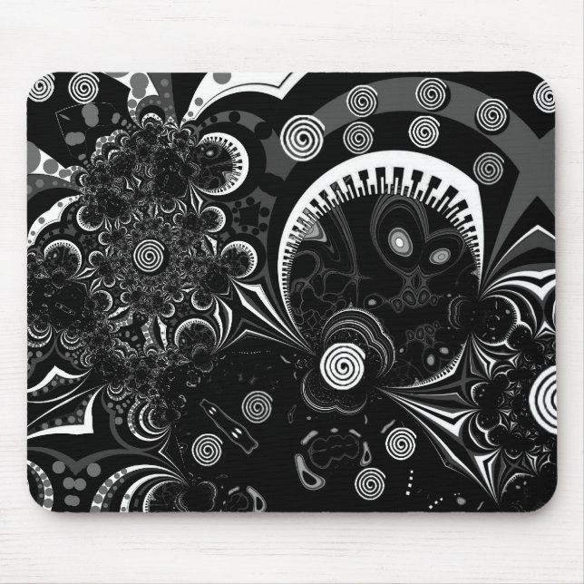 Mousepad Modern Art Black White 2 (Front)