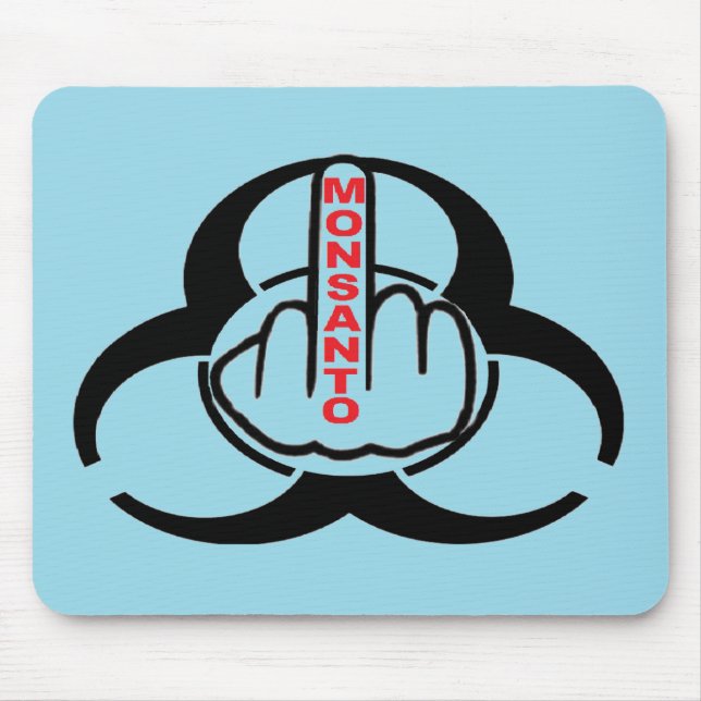 Mousepad Monsanto Bio Hazard Flip (Front)