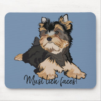 Mousepad Must Lick Faces/Terrier Puppy