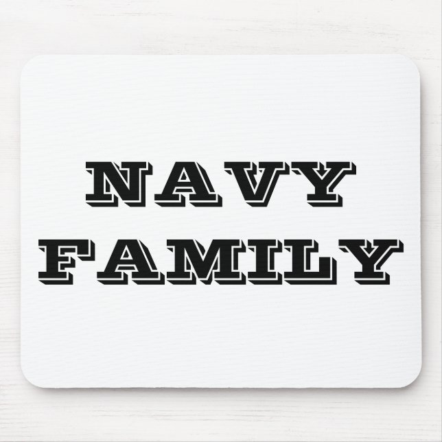 Mousepad Navy Family (Front)