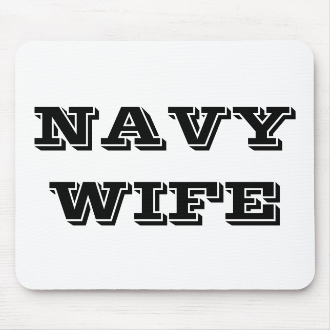 Mousepad Navy Wife (Front)