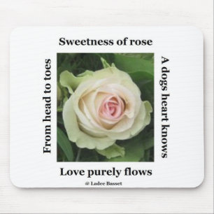 Mousepad Poetic Rose By Ladee Basset