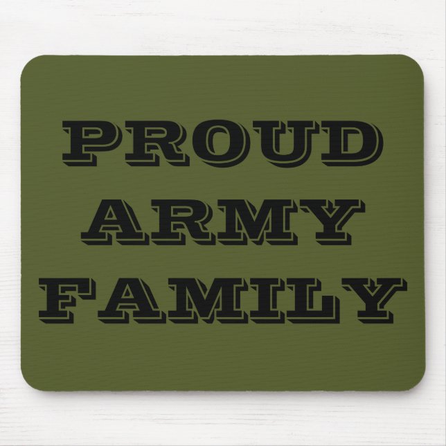 Mousepad Proud Army Family (Front)