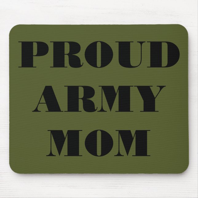 Mousepad Proud Army Mom (Front)