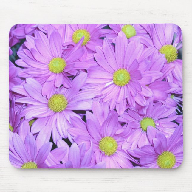 Mousepad, "Purple Daisies" Mouse Pad (Front)