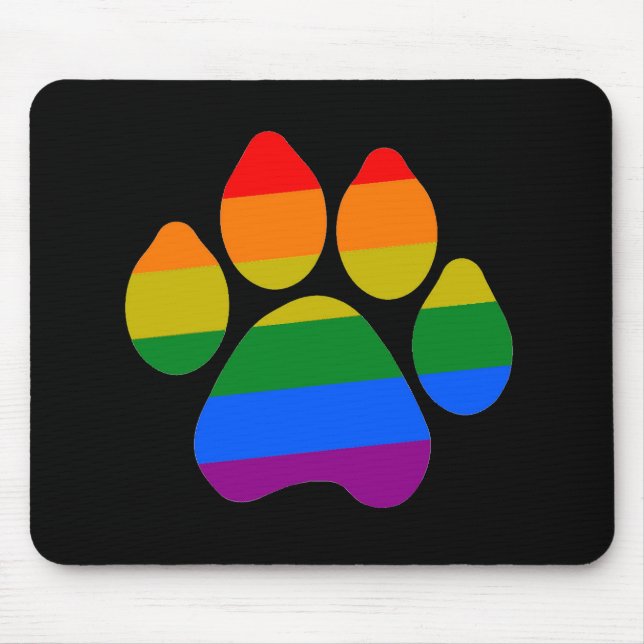 Mousepad Rainbow Paws (Front)