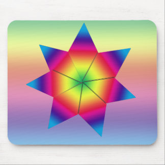 Mousepad - Rainbow star