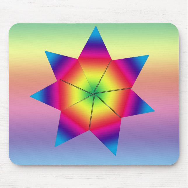Mousepad - Rainbow star (Front)