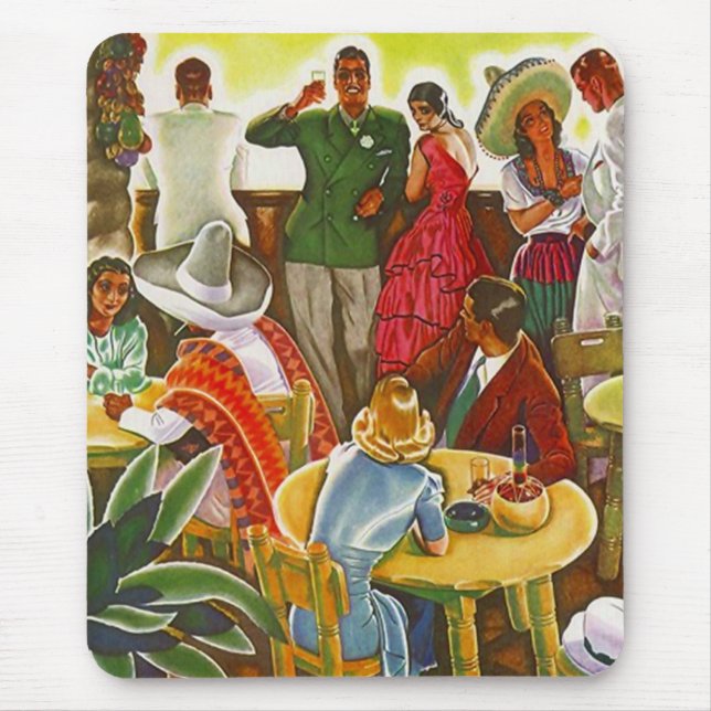 Mousepad ~ Retro Mid-Century South Of The Border (Front)