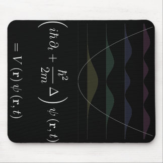 mousepad, Schrodinger equation, harmonic potential Mouse Pad