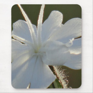 Mousepad shiny white flower