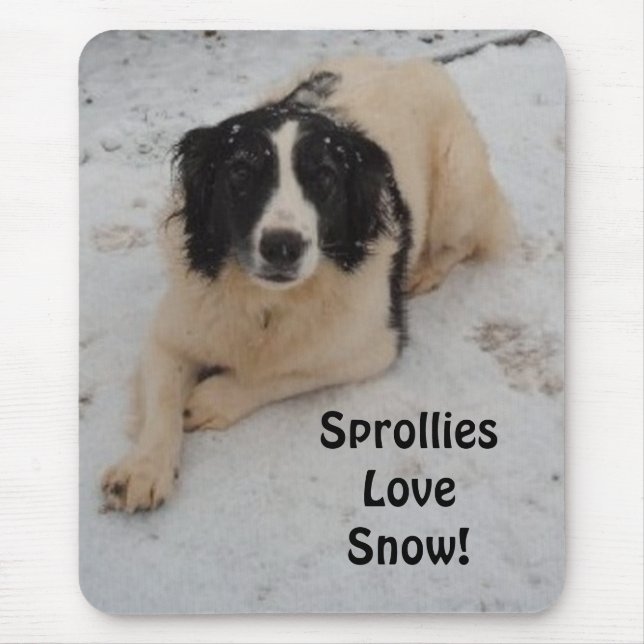 Mousepad Sprollie In The Snow (Front)