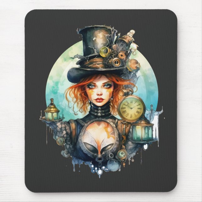 Mousepad Steampunk Time Eye (Front)