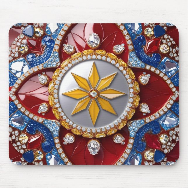 Mousepad with Colombian Colours Design (Front)