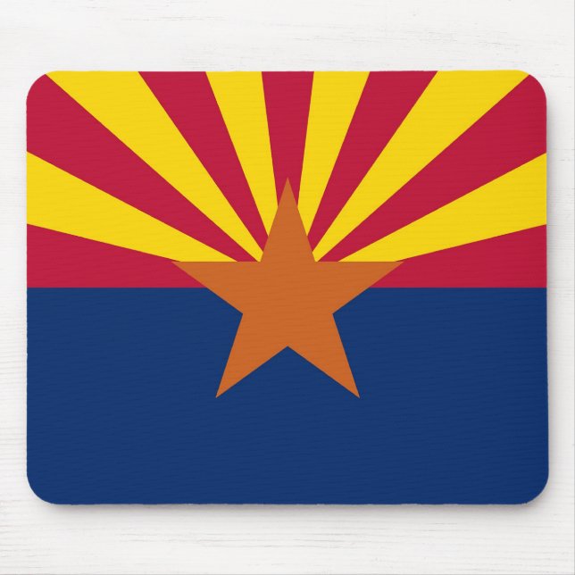 Mousepad with Flag of Arizona State - USA (Front)