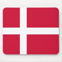 Mousepad with Flag of Denmark