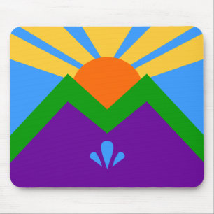 Mousepad with Flag of Manitou Springs, Colorado