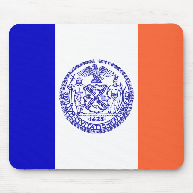Mousepad with Flag of New York City - USA (Front)