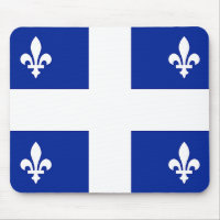 Mousepad with Flag of Quebec, Canada