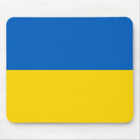 Mousepad with Flag of Ukraine