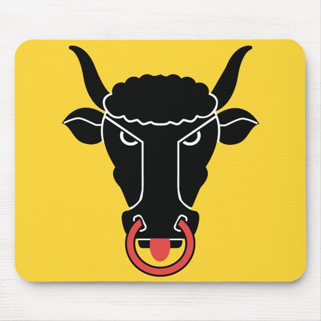 Mousepad with Flag of Uri Canton, Switzerland (Front)