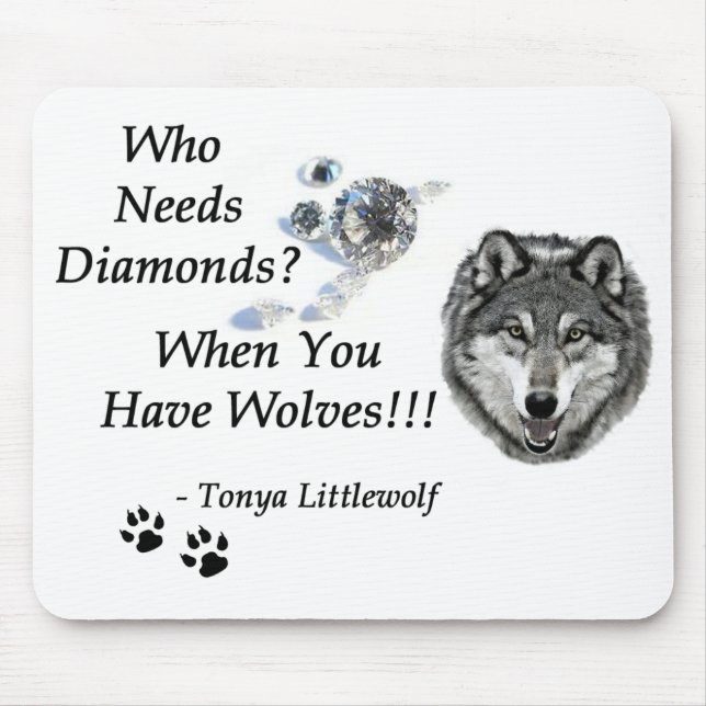 Mousepad - Wolf Mtn Sanctuary Diamonds Collection (Front)