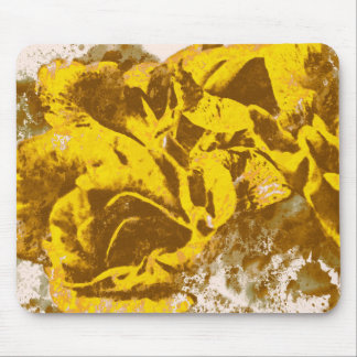 Mousepad Yellow Rose Watercolor