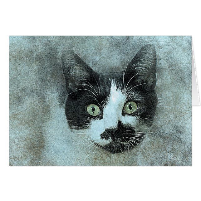 Mouser noir et blanc | ABSTRAIT | Aquarelle (Devant horizontal)