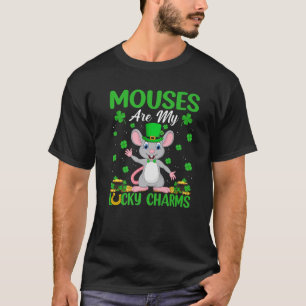 Mouses Are My Lucky Charms Mouse St. Patrick's Day T-Shirt
