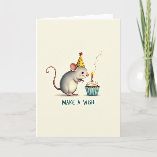 Mouses Birthday Treat Card (Front)