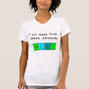 Mousey periodic table name shirt