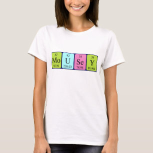 Mousey periodic table name shirt