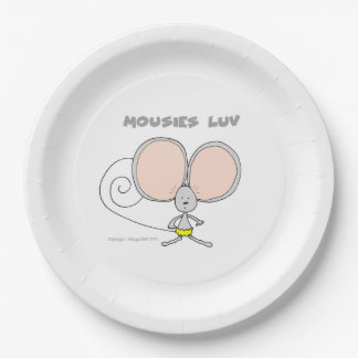 Mousies Luv paper plate for parties