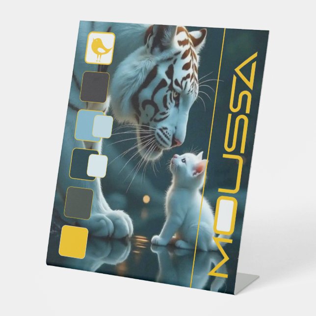 MOUSSA  PEDESTAL SIGN (Front)