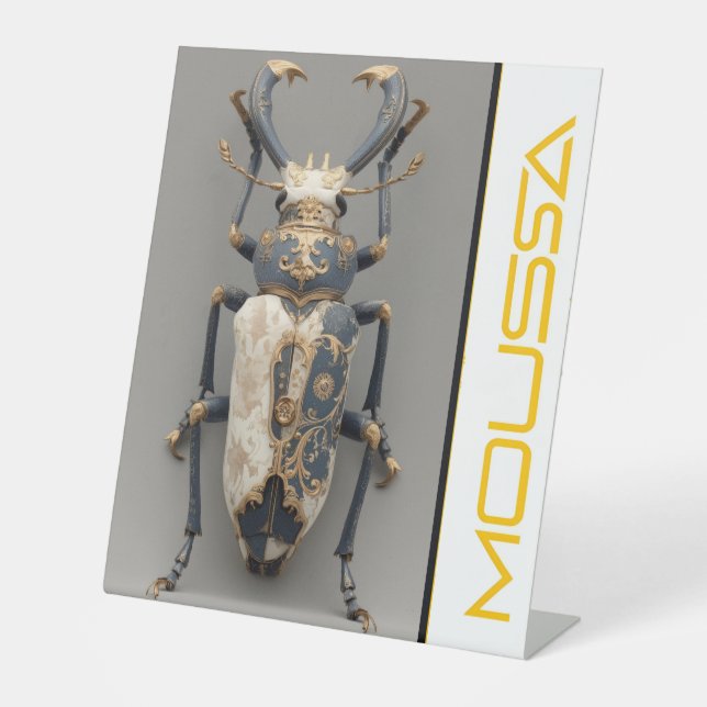 MOUSSA  PEDESTAL SIGN (Front)