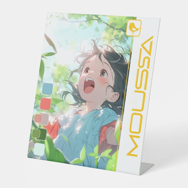 MOUSSA  PEDESTAL SIGN (Front)