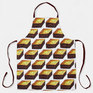 Moussaka Greek Mediterranean Food Eggplant Potato Apron