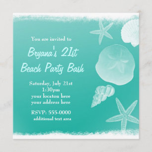 Mousse de mer Verte Plage Coquillages Invitation d