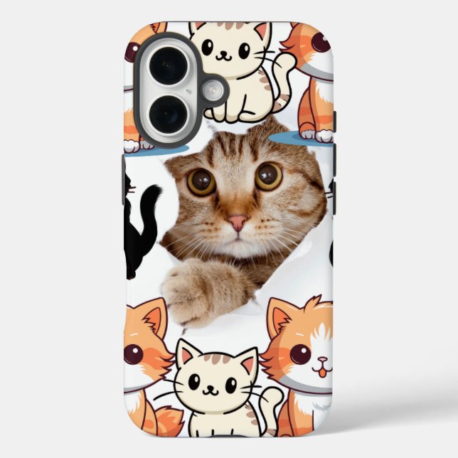 Mousse pad cat lovers Case-Mate iPhone case (Back)