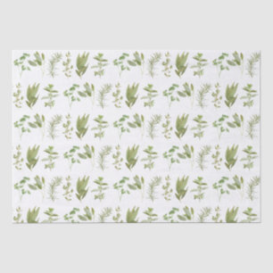 Mousseline 6 HERBES FRAÎCHES Papier Tissu I