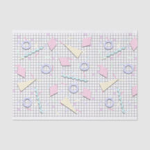 80s Candy Pastel Geo Imprimer Papier Tissu