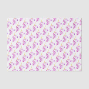 Mousseline Aquarelle licorne cheval tête d'art papier tissu