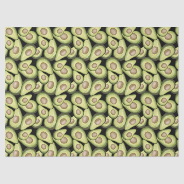 Mousseline "Avocado" Imprimer papier de tissus (Recto)