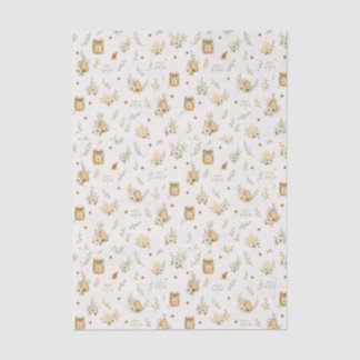 Mousseline Baby Shower Abeille, Papier Tissu Doux Comme Peut