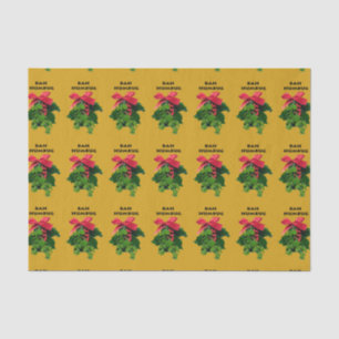 Mousseline Bah Humbug Mistletoe Papier Tissu