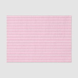 Mousseline Bandes blanches et roses chaudes - Papier de tissu